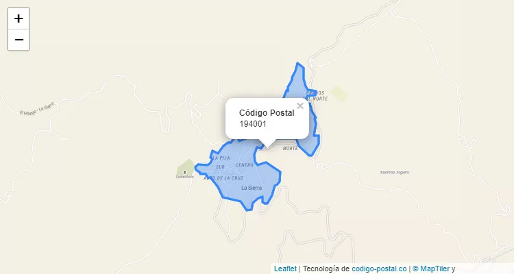 194001 ZIP Code in Colombia
