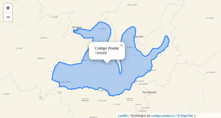 194089 ZIP Code in Colombia