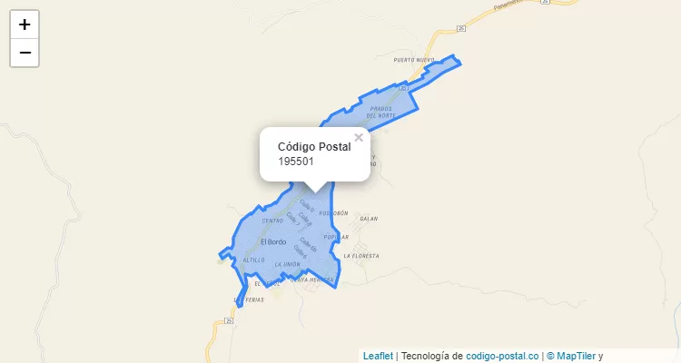 195501 ZIP Code in Colombia