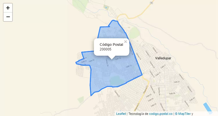 Código Postal Barrio Francisco El Hombre, Valledupar