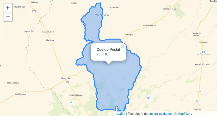 200018 ZIP Code in Colombia