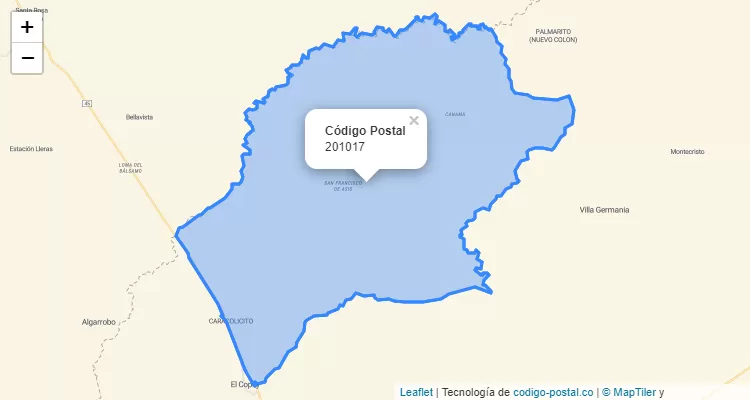 Código Postal 201017 en Colombia
