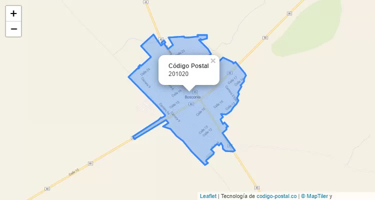 ZIP Code Locality El Recreo, Bosconia