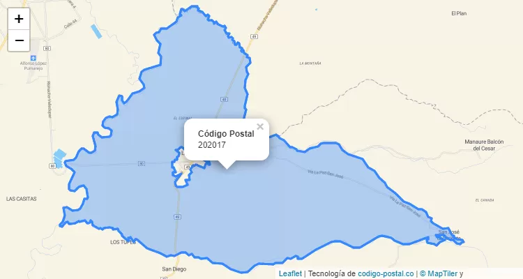 Código Postal 202017 en Colombia