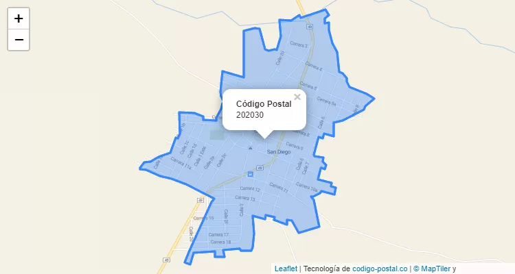 Código Postal 202030 en Colombia