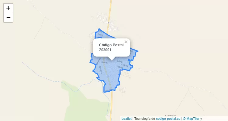 Código Postal 203001 en Colombia