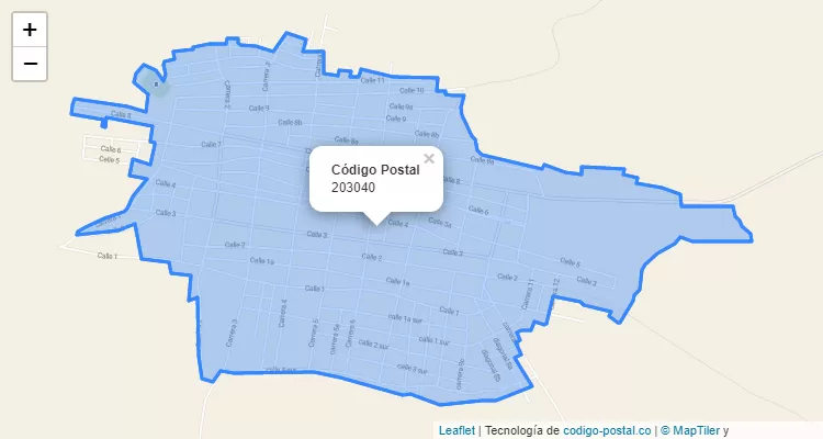 Código Postal 203040 en Colombia