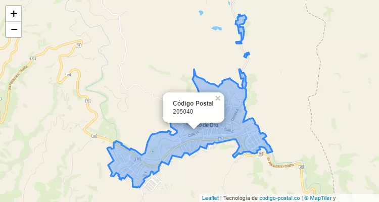 205040 ZIP Code in Colombia