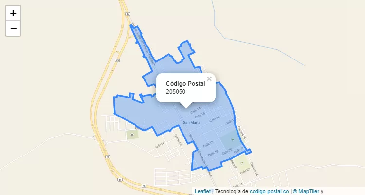 205050 ZIP Code in Colombia
