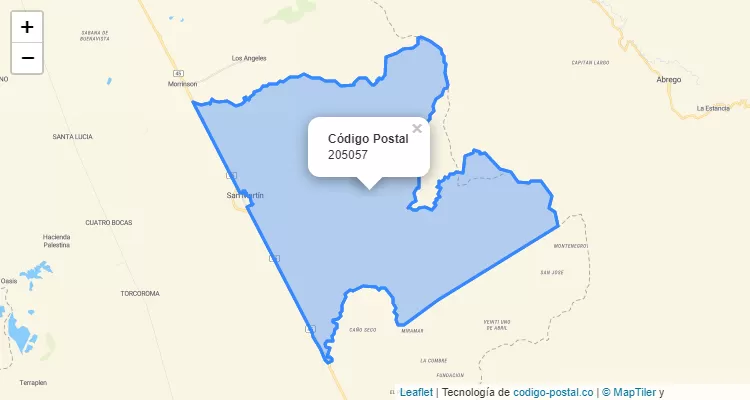 205057 ZIP Code in Colombia