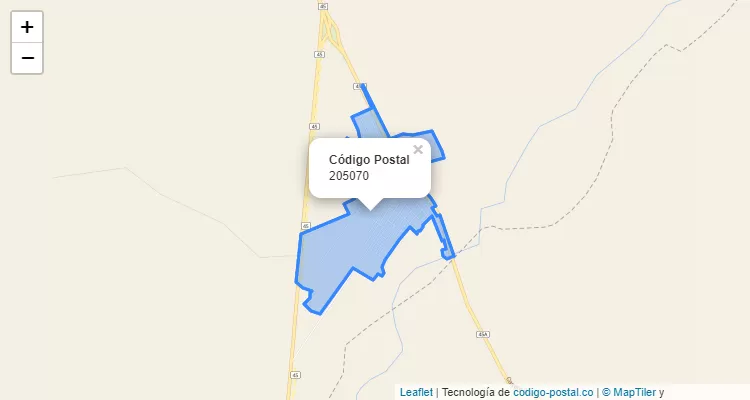 Código Postal 205070 en Colombia