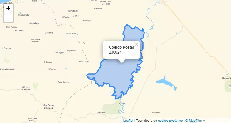 ZIP Code Neighborhood Florisanto, Monteria