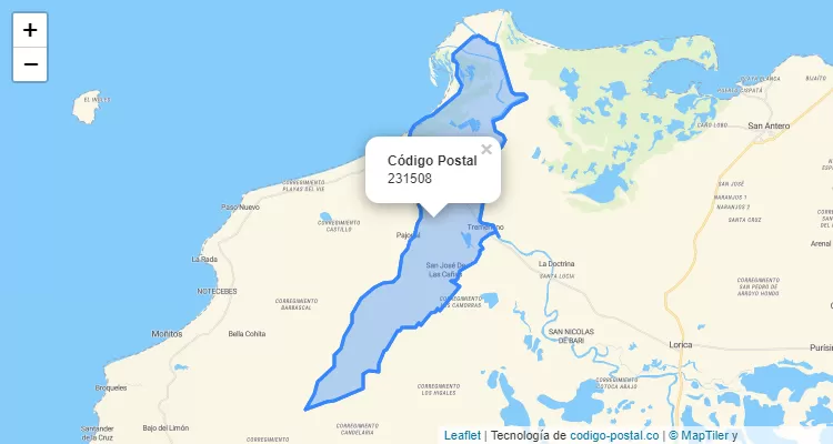 231508 ZIP Code in Colombia