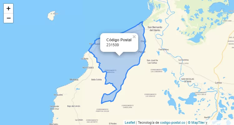 231509 ZIP Code in Colombia