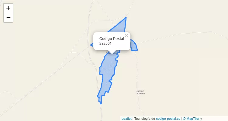 Código Postal 232501 en Colombia