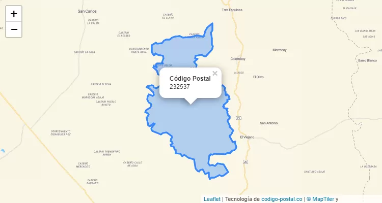 232537 ZIP Code in Colombia