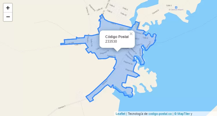 ZIP Code Locality La Avenida, Ayapel
