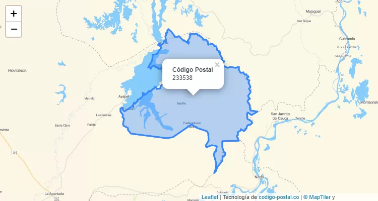 Código Postal 233538 en Colombia