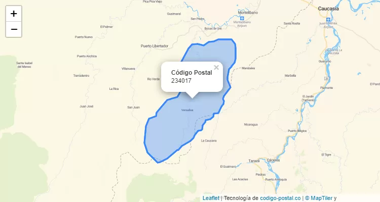 Código Postal Vereda Batatal, San Jose de Ure