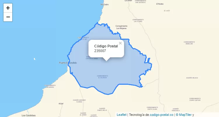 Código Postal 235007 en Colombia