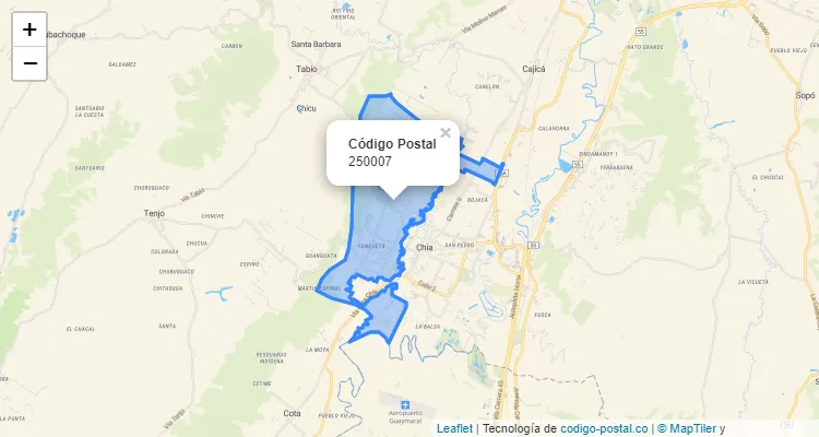250007 ZIP Code in Colombia