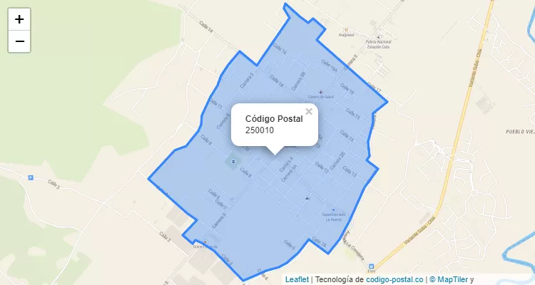 Código Postal 250010 en Colombia