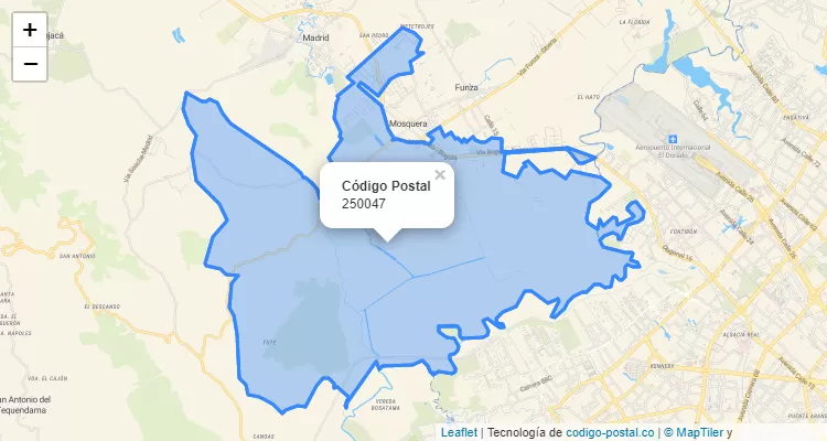 250047 ZIP Code in Colombia