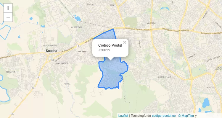 ZIP Code Locality Casaloma, Soacha