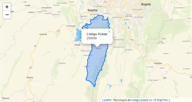ZIP Code Neighborhood La Chacua, Soacha