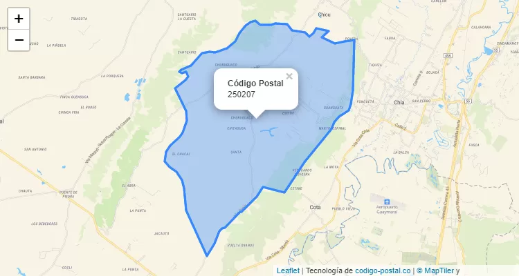ZIP Code Neighborhood Poveda 2, Tenjo