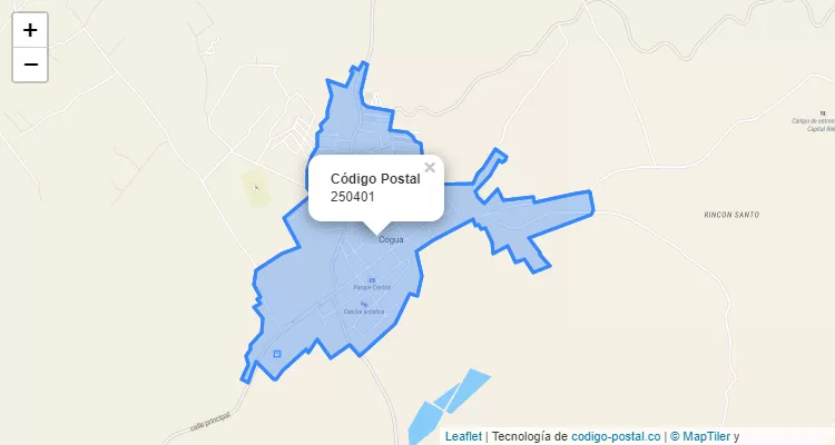 ZIP Code Neighborhood Rincon Santo, Cogua