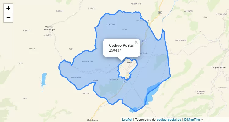 Código Postal 250437 en Colombia