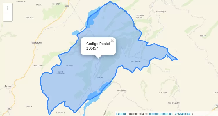 Código Postal Vereda Atraviesas, Cucunuba