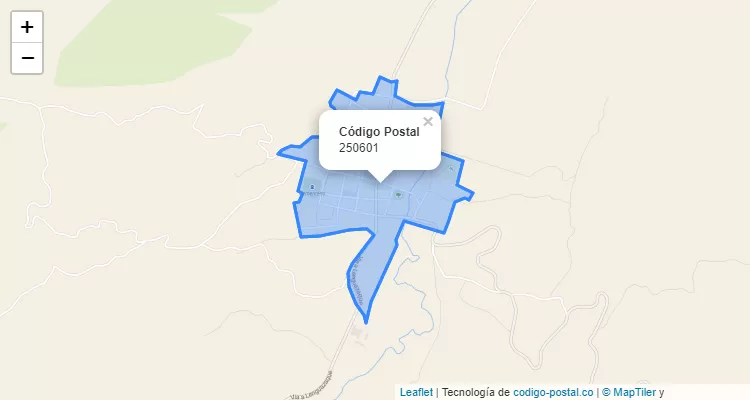 Código Postal 250601 en Colombia