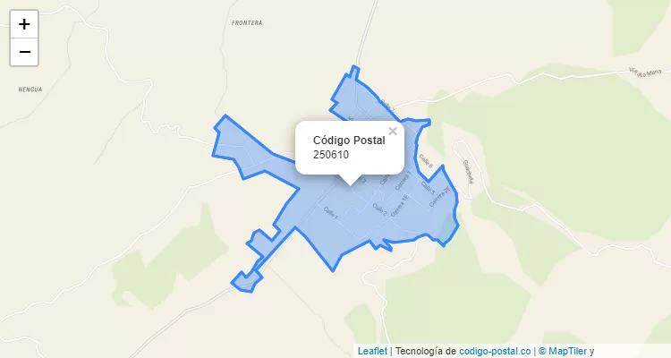 ZIP Code Locality Gualacia, Guacheta