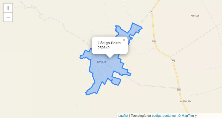Código Postal 250640 en Colombia