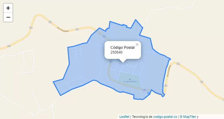 Código Postal 250840 en Colombia