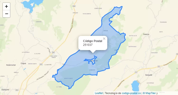 ZIP Code Neighborhood Moguia, Nemocon