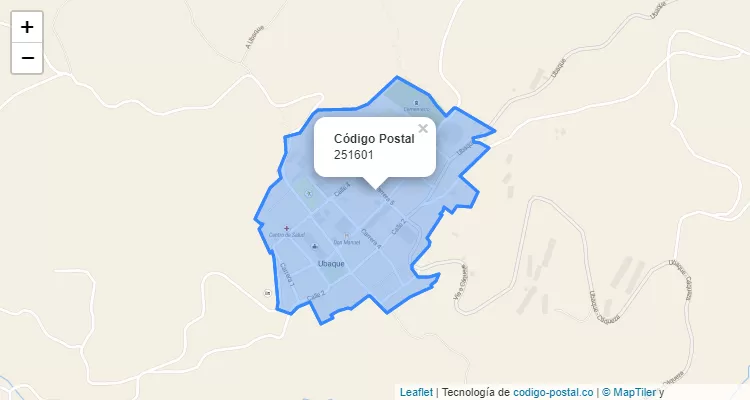 Código Postal 251601 en Colombia