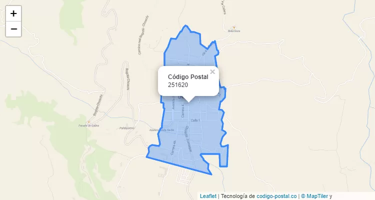 Código Postal 251620 en Colombia