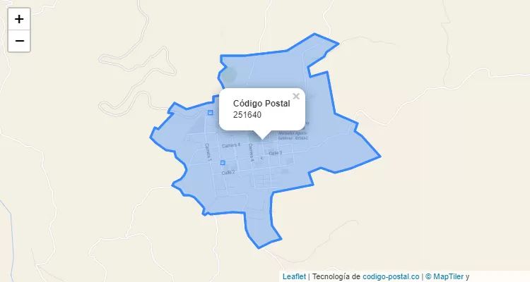 ZIP Code Neighborhood Coasavista, Fómeque