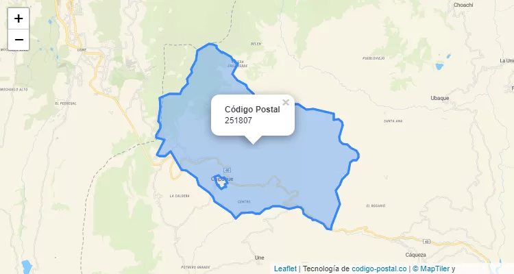 ZIP Code Neighborhood Cerezos Chiquitos, Chipaque