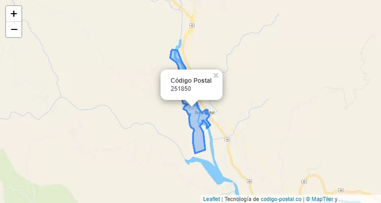 Código Postal 251850 en Colombia