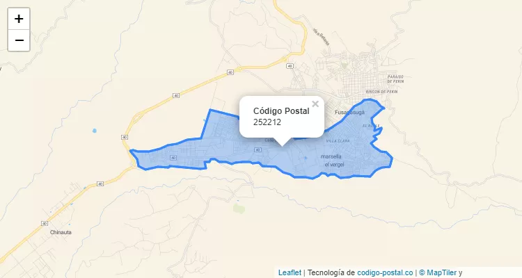 ZIP Code Neighborhood Mosquera, Fusagasugá