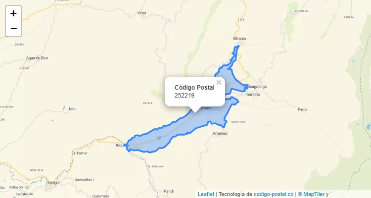 Código Postal 252219 en Colombia