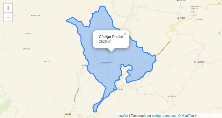 ZIP Code Neighborhood Lautania, Anapoima