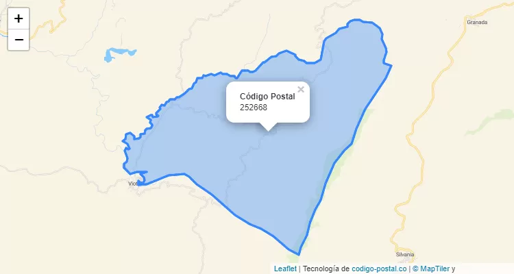 ZIP Code Neighborhood Arabia, Viota