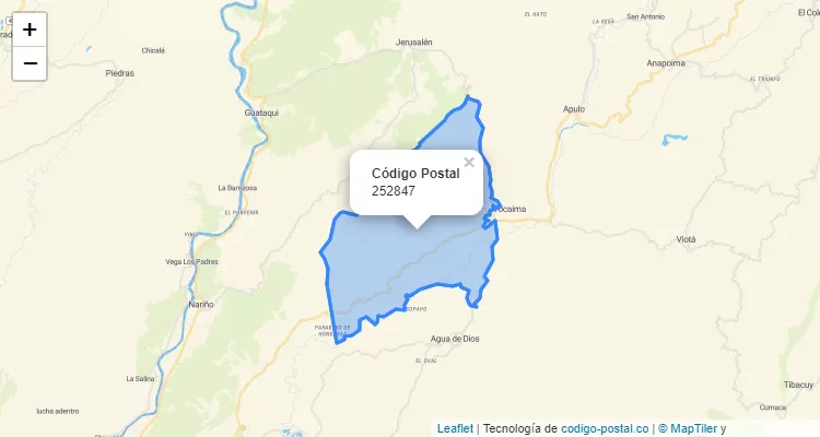 Código Postal 252847 en Colombia