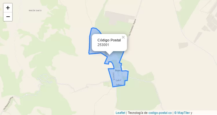 ZIP Code Neighborhood Cortes, Bojacá