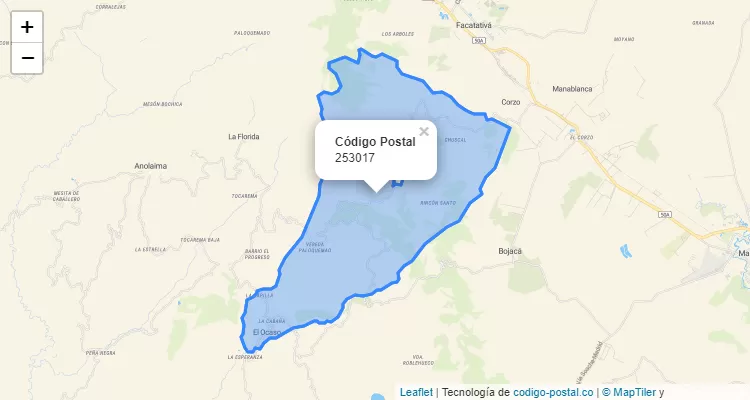 253017 ZIP Code in Colombia